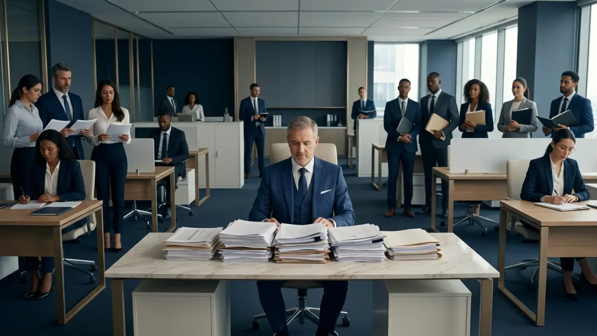 Imagen representativa del caso Cuando la dirección se convierte en el punto de paso de toda la empresa
